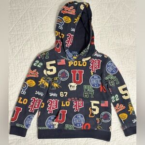 Polo Fleece Hoodie Sweatshirt